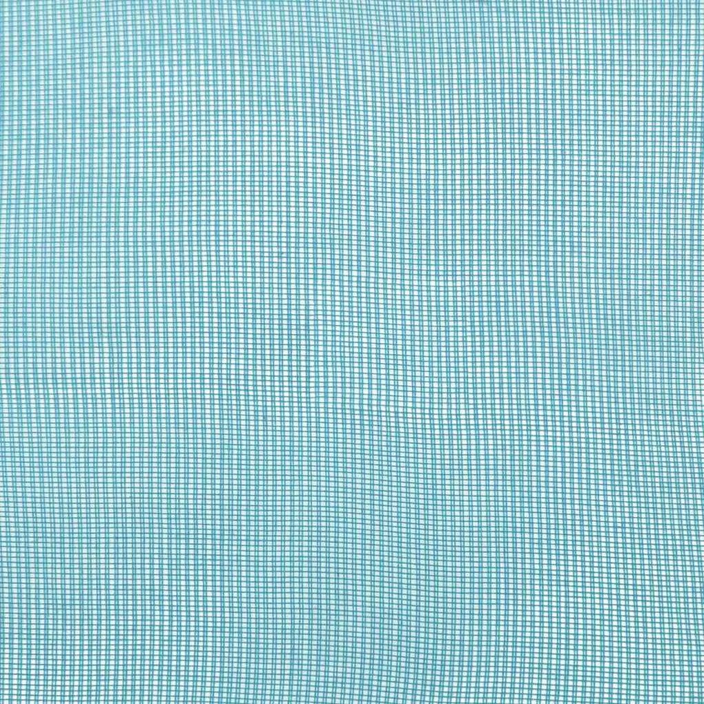 2 db türkizkék fátyolfüggönyök hurokkal 140x260 cm