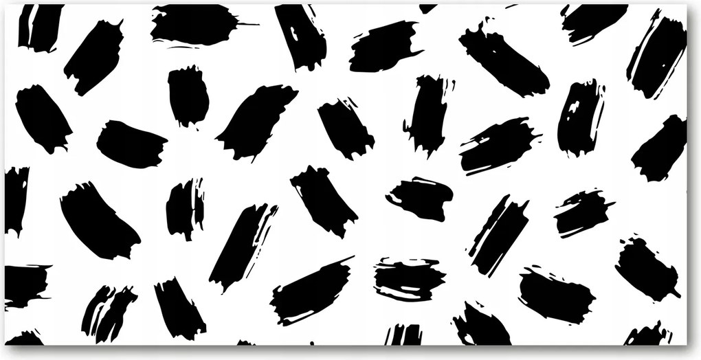 Fotó-üvegkép Fekete-fehér foltok 140x70