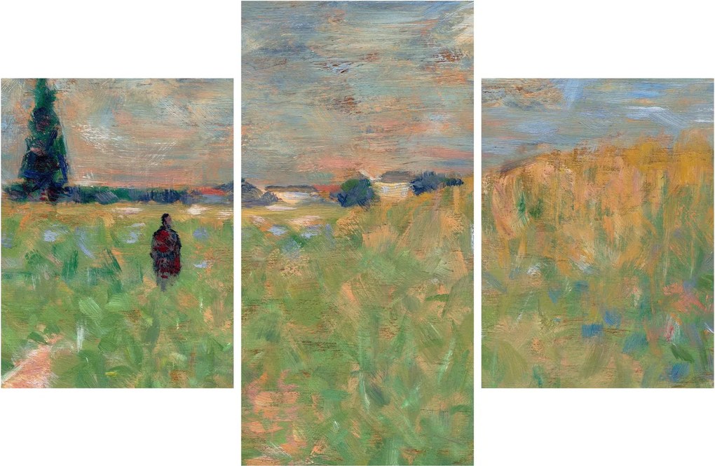 Kép - Georges Seurat, A Summer Landscape, reprodukciók (90x60 cm)