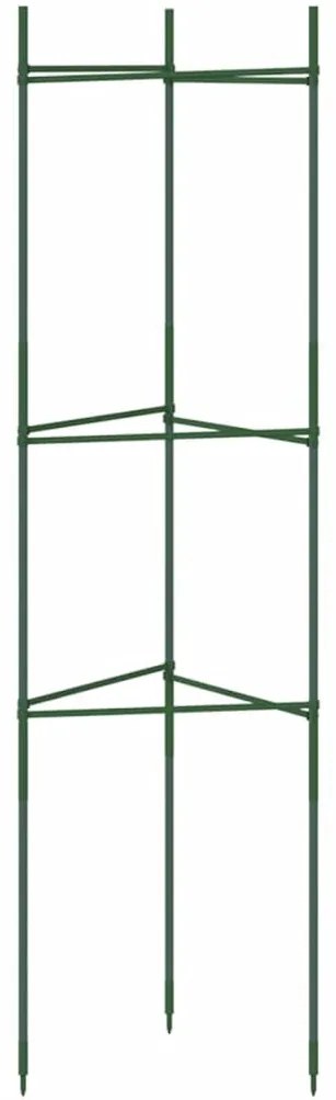 8 db acél és polipropilén paradicsomketrec 116 cm