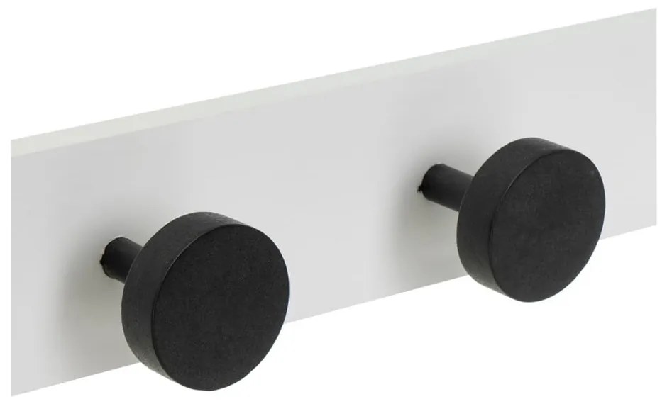 Fekete-fehér borovi fenyő fali fogas 40 cm Anillos – Casa Selección