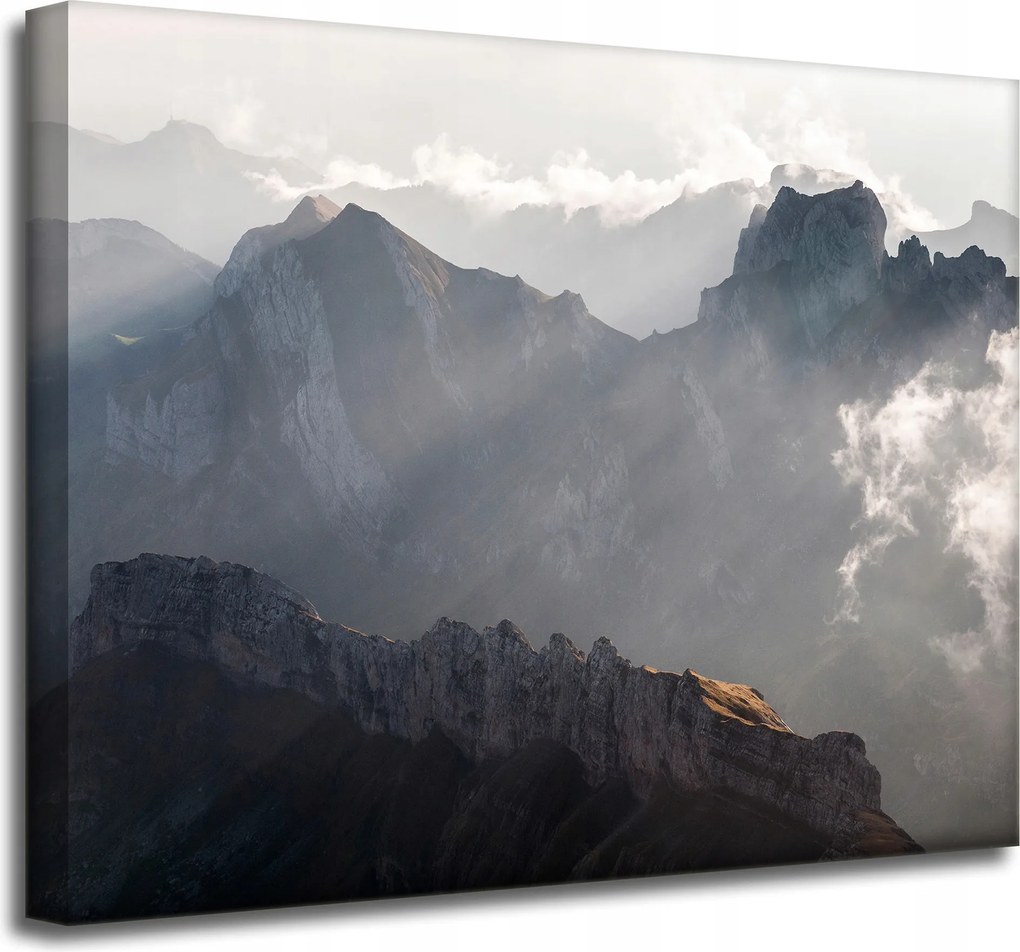 Vászonkép Természet Felhők és hegyek 50x40 cm