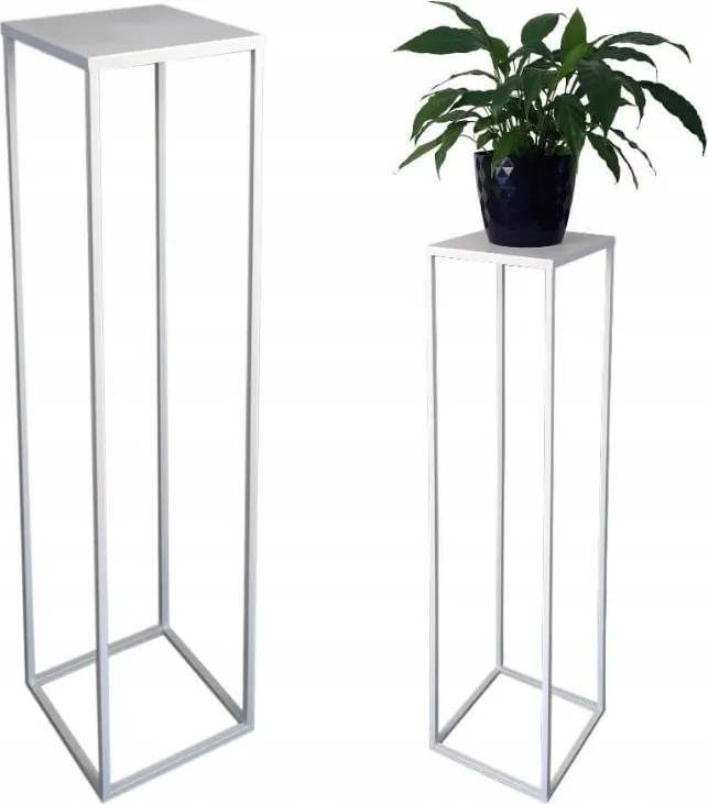 Modern Loft virágágyás Fehér Simple 005/K-12-1P-100B