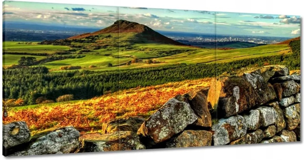 Vászonkép 60x30 Tájkép Hegyek Szikla Ég