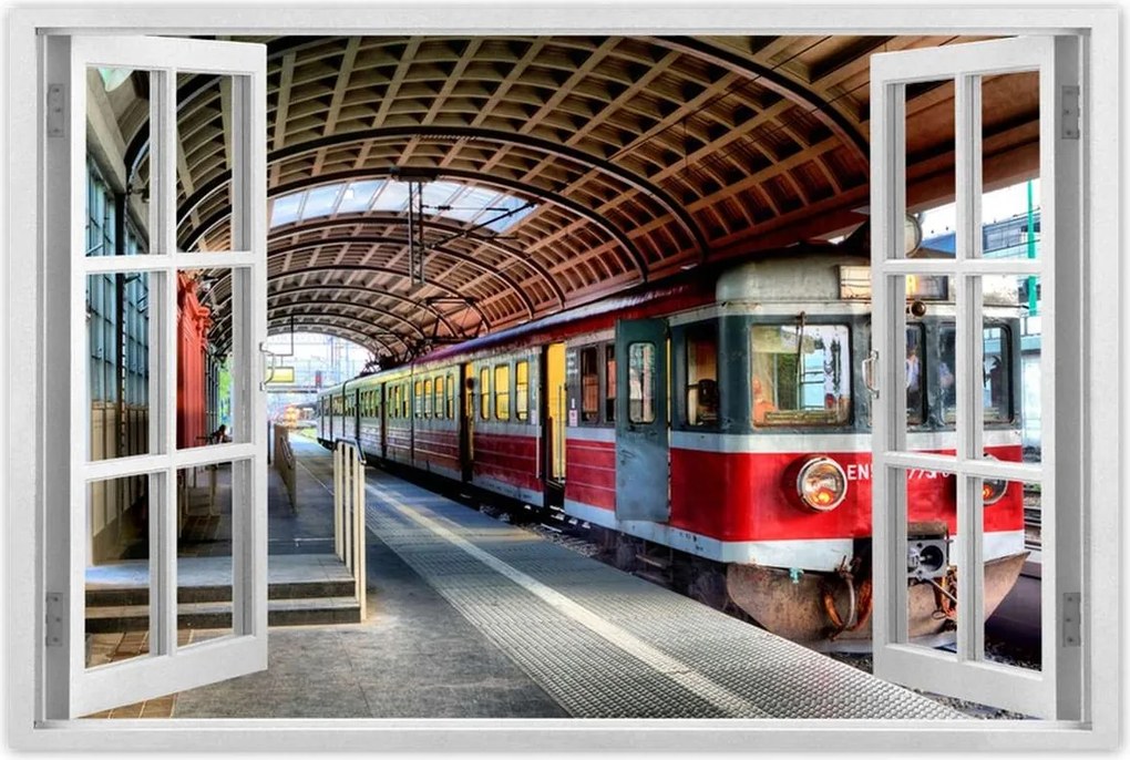 Poszterek 90x60 Pkp pályaudvar Poznań