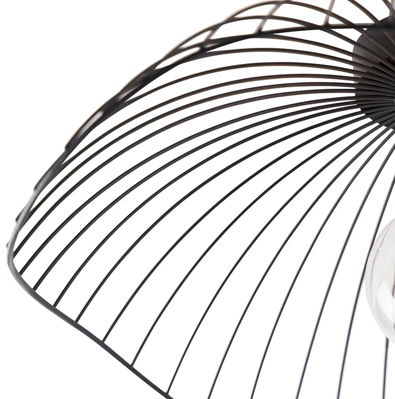 Design mennyezeti lámpa fekete 50 cm - Pua