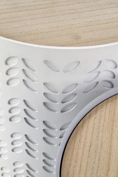 ALBA fehér/szürke dohányzóasztal