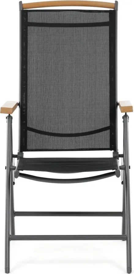 Kerti szék, alumínium, hálós kivitel, szürke, AZC-W1408 GREY