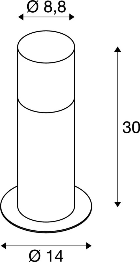 SLV 1006180 GRAFIT Modern Kültéri Állólámpa Antracit E27 IP44