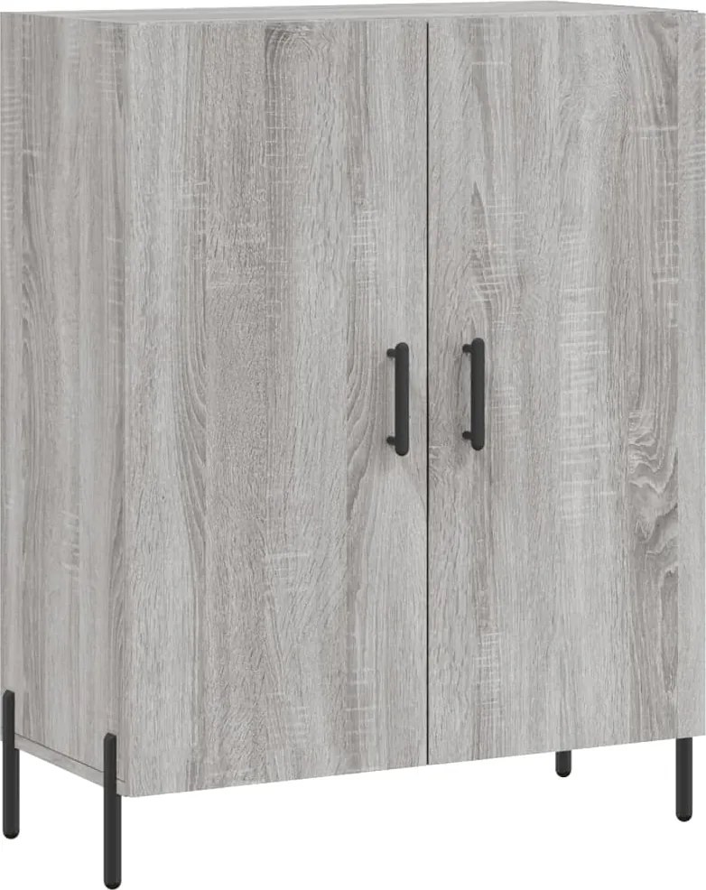 vidaXL szürke sonoma színű szerelt fa tálalószekrény 69,5 x 34 x 90 cm