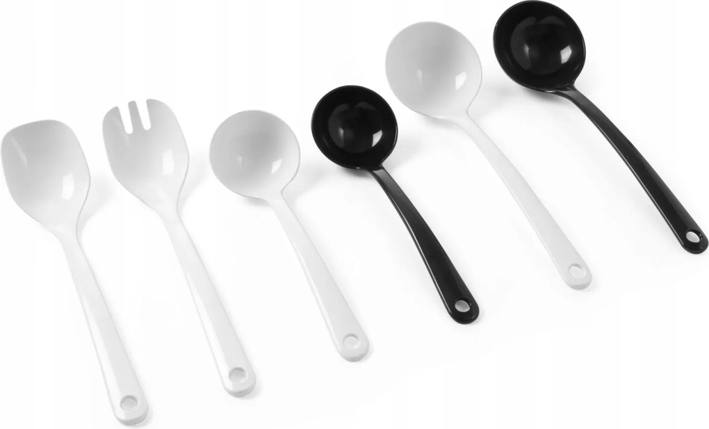Merőkanál Levesekhez És Szószokhoz Melaminból Fekete Nagy Váza Kanál