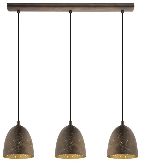 Eglo 49871 - Függeszték SAFI 3xE27/60W