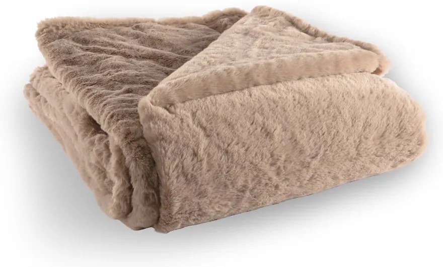 Barna műszőrme takaró 150x200 cm Ruby – Tiseco Home Studio
