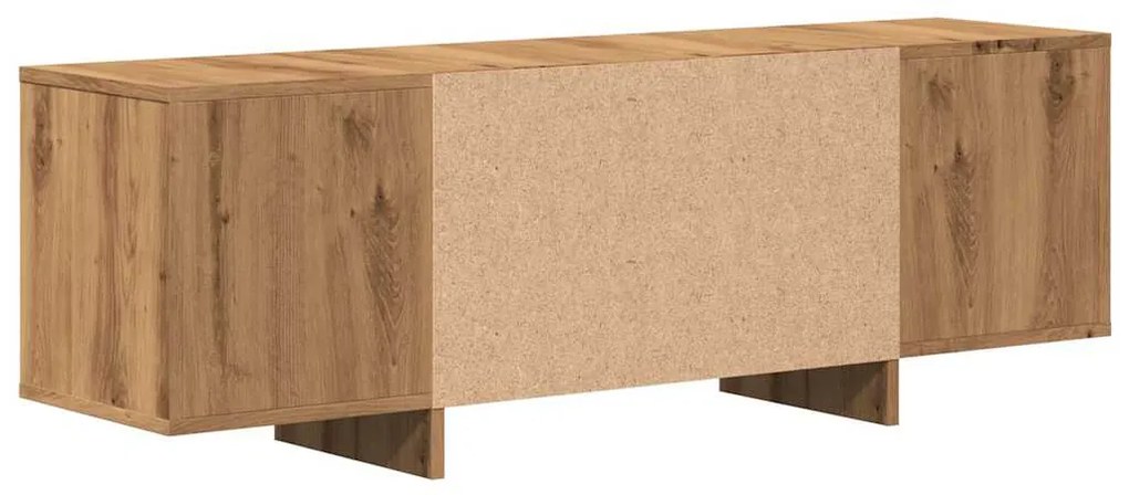 kézműves tölgy színű szerelt fa TV-szekrény 120 x 30 x 40,5 cm