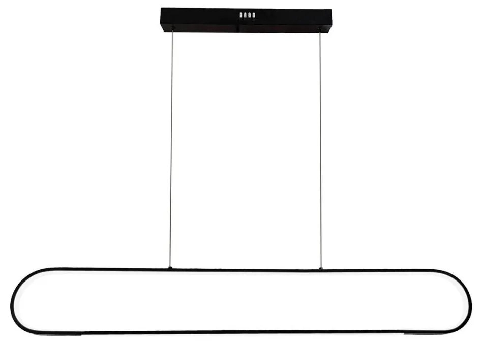 LED Csillár zsinóron FRAME LED/42W/230V fekete