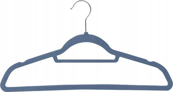 10 db-os ruhaakasztó szett fém Livarno Home kék