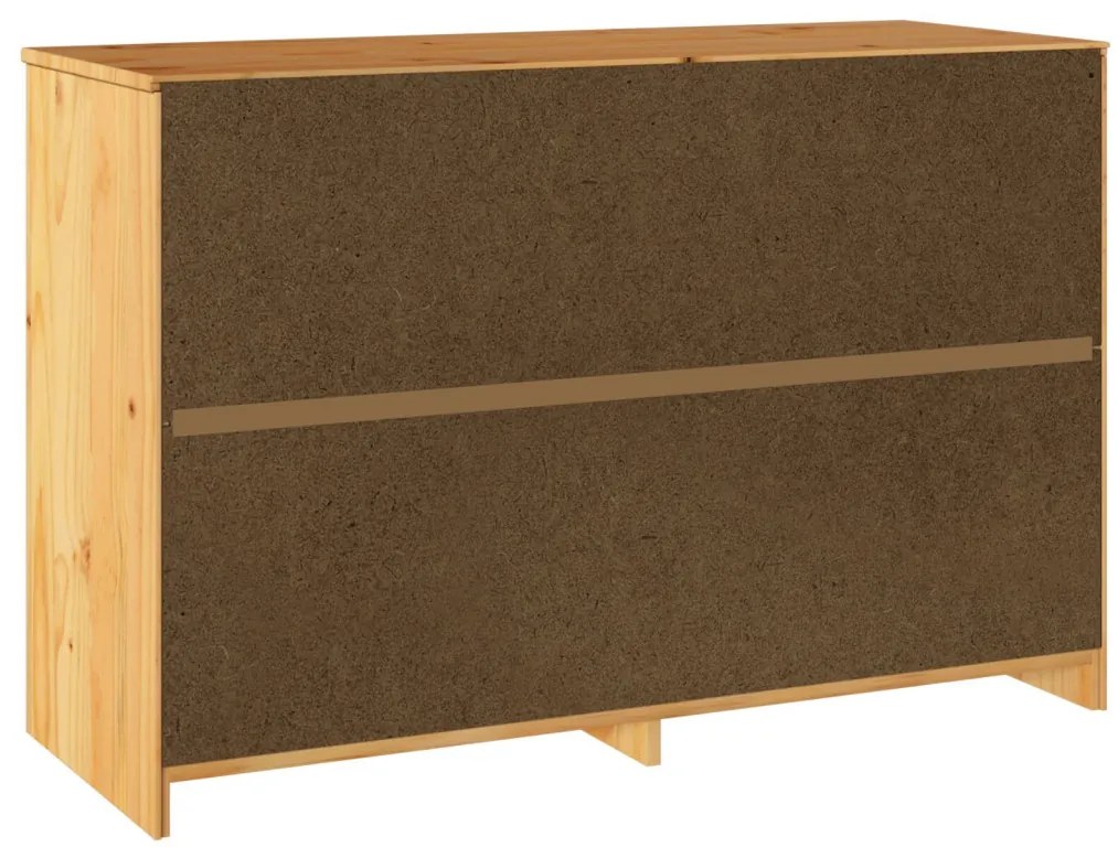 Fiókos Szekrény "DRAMMEN" 111x43x73,5 cm Tömör Fenyő