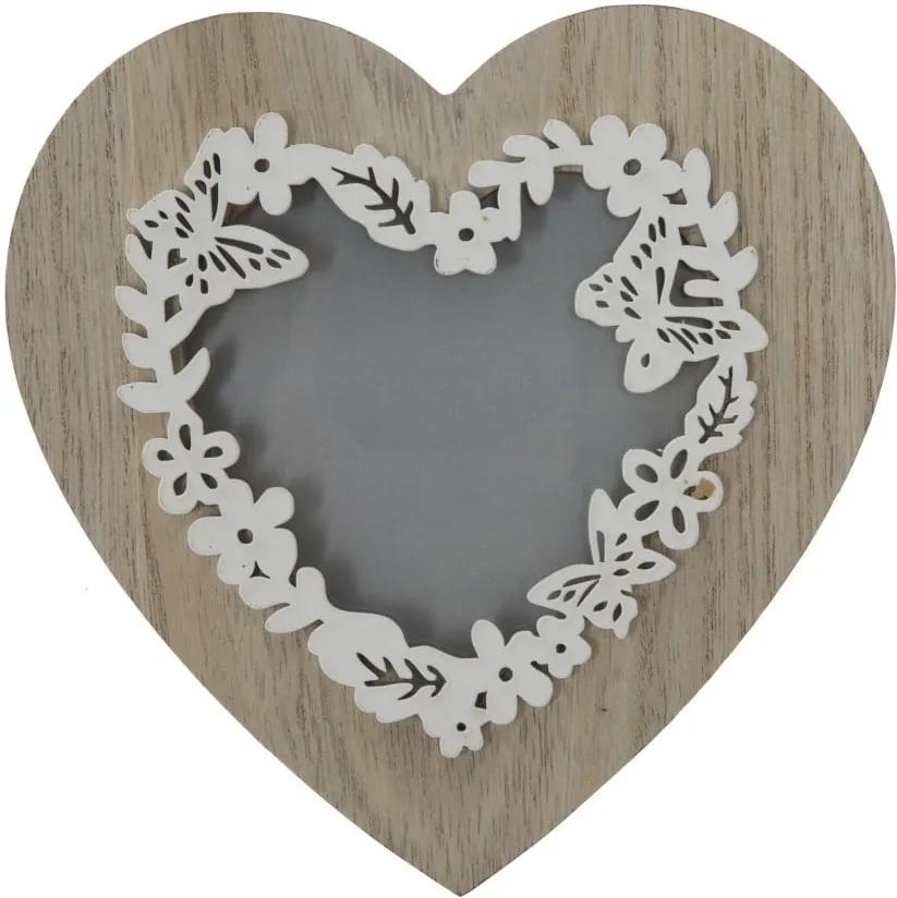 Lolly szív alakú képkeret, kép mérete 9 x 9 cm - Mauro Ferretti