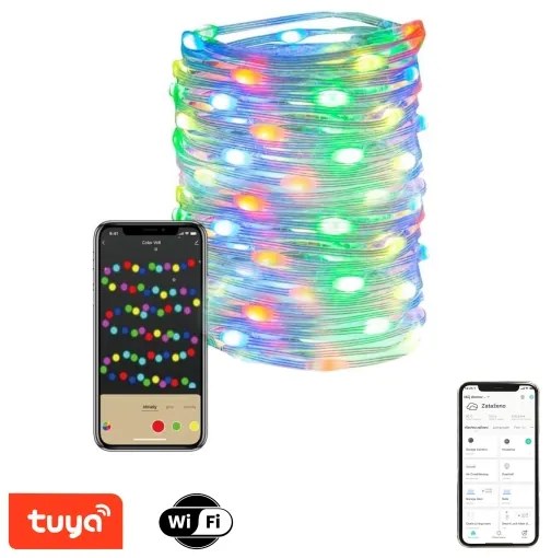 Immax NEO 07735L-LED RGB Dimmelhető kültéri szalag 7,2W/230V 10m IP44 Wi-Fi Tuya