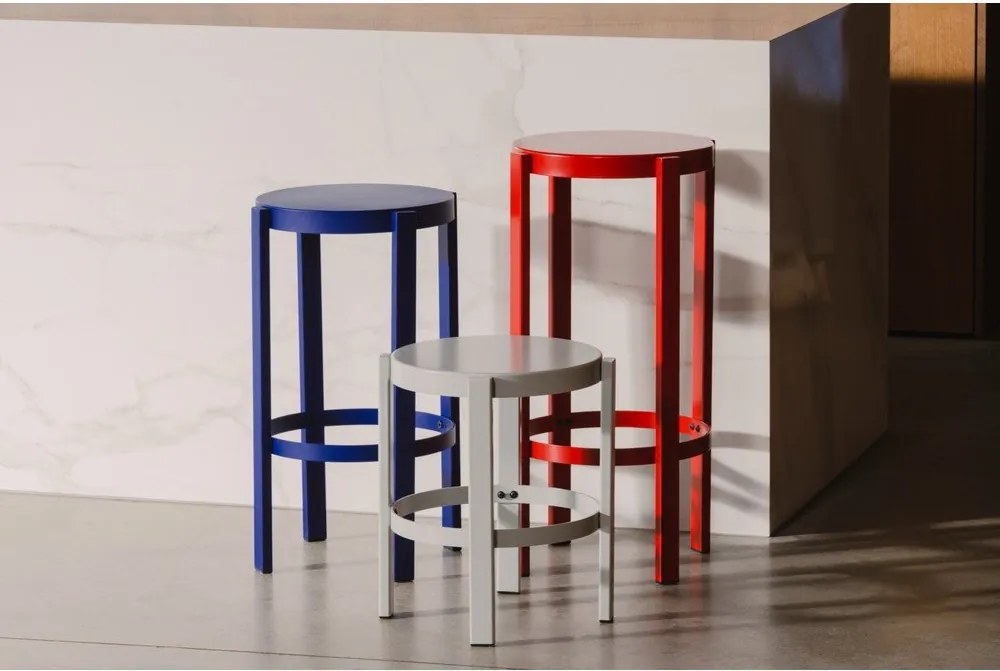 Fekete acél bárszék (ülésmagasság 75 cm) Doon – noo.ma