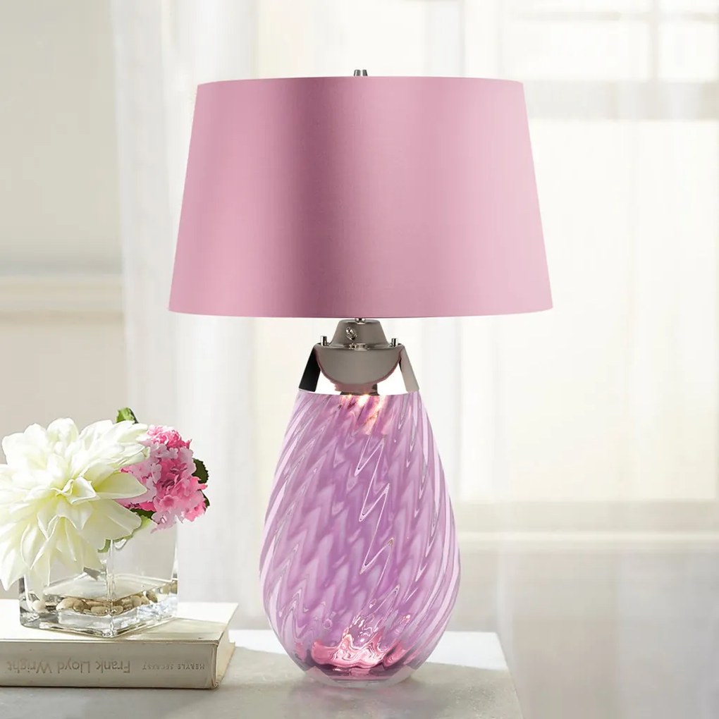 Elstead Lighting LENA LARGE LENA-TL-L-PLUM Asztali lámpa 1X7W/GU10+1x60W/E27