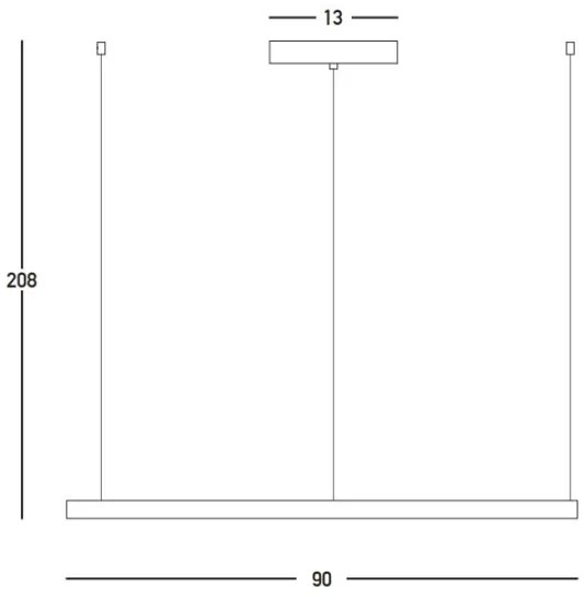 Zambelis 23035 - LED Dimmelhető csillár zsinóron LED/45W/230V 3000K fekete