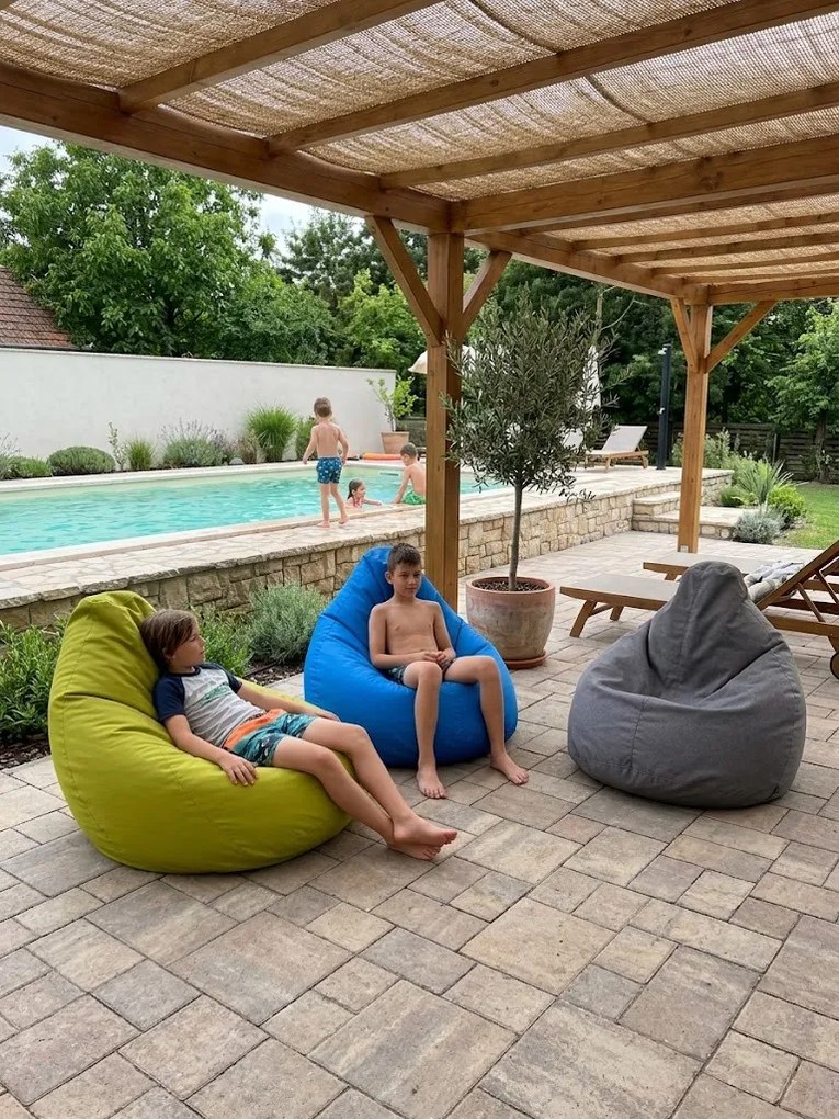 Beantime Comfort Garden babzsákfotel zöld 90x100 cm