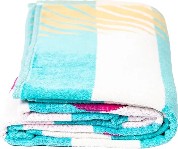 FLAMINGO GOLD Strandtörölköző türkiz 165x90cm