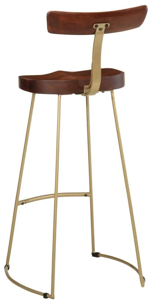 bárszékek 2 db 49x43x103 cm tömör fa Mango