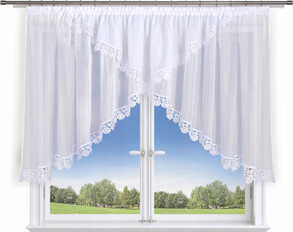 Kész függöny 400x140,két spicc,gipsz 5cm és 8cm