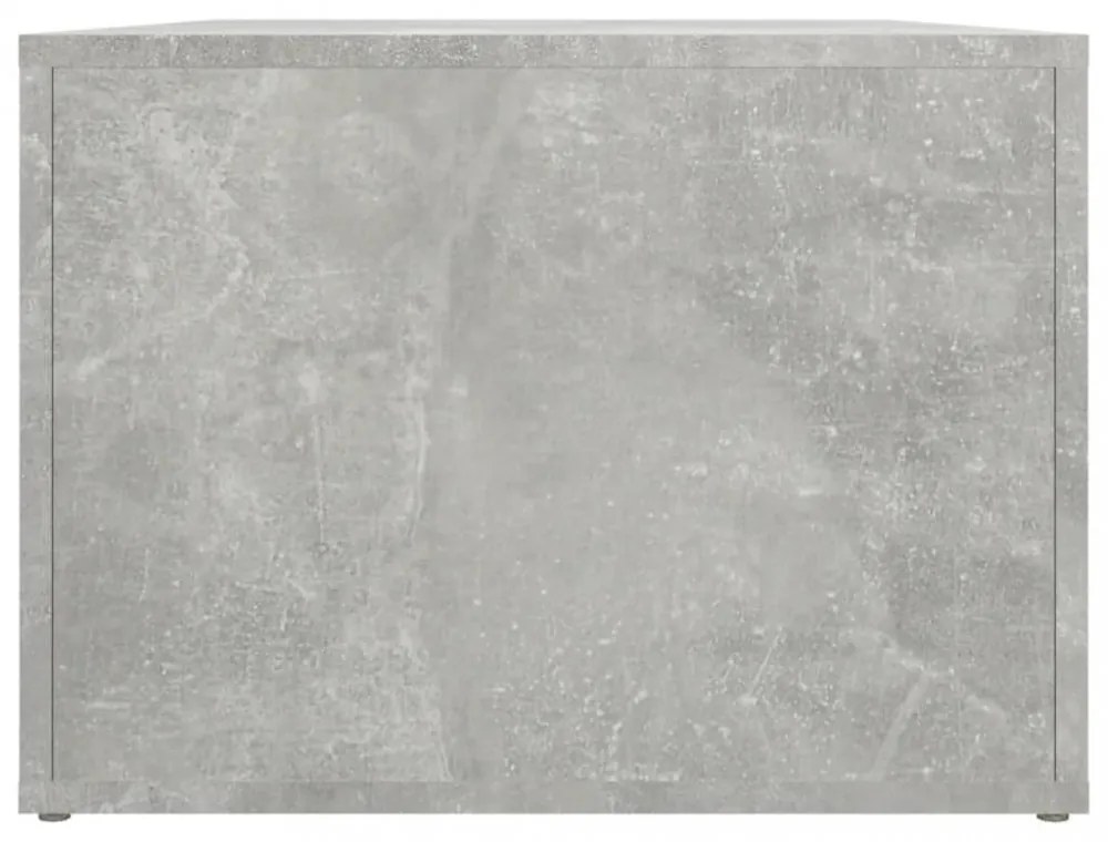 betonszürke szerelt fa dohányzóasztal 80 x 50 x 36 cm