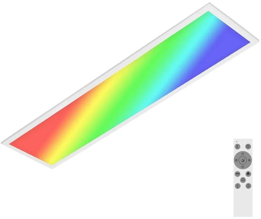 Brilo - RGBW Dimmelhető mennyezeti lámpa SLIM LED/24W/230V 100x25 cm + távirányító