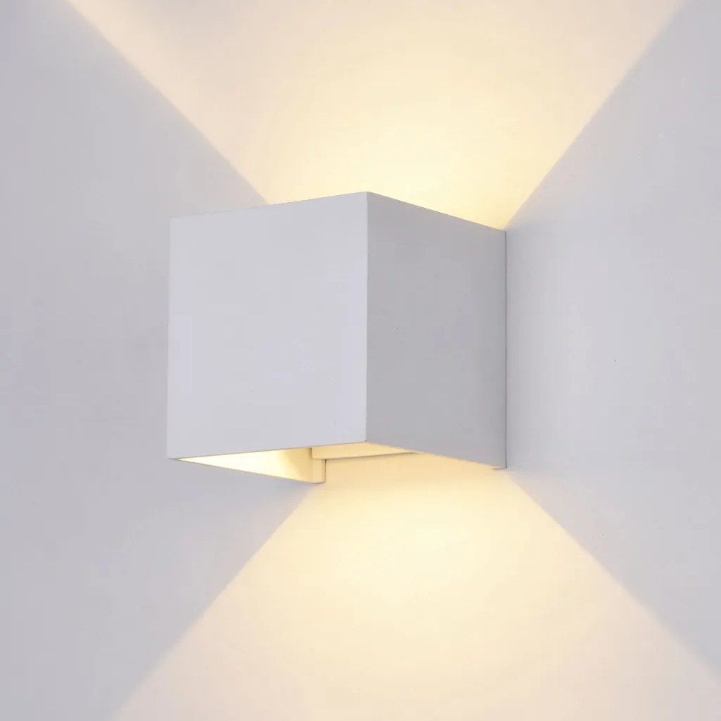 MAYTONI O572WL-L6W FULTON Modern Kültéri Fali Lámpa Fehér LED IP54