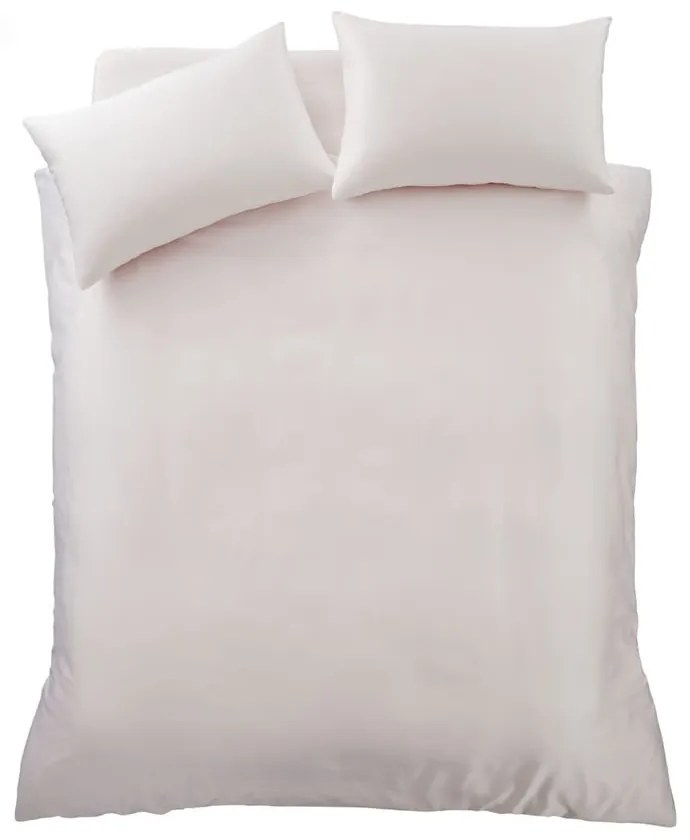 Rózsaszín kétszemélyes-hosszabbított szatén ágyneműhuzat 230x220 cm Silky Soft – Catherine Lansfield