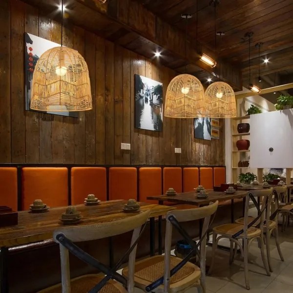 Immax 08262L - Csillár zsinóron PELO 1xE27/40W/230V átm. 40 cm rattan