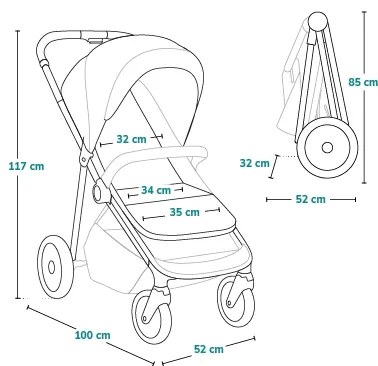 Lionelo - Babakocsi EMMA ONE bézs