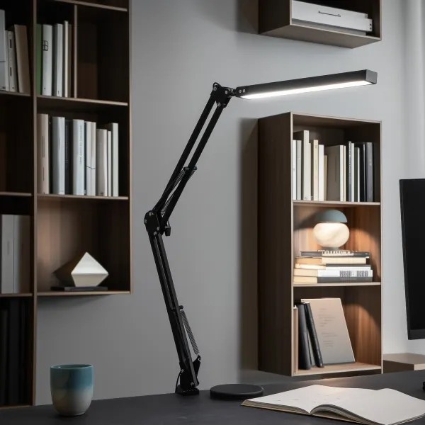 Brilagi - Fényerőszabályozható LED asztali lámpa 2 az 1-ben USB VARIO LED/14W/5V 3000-6000K fekete