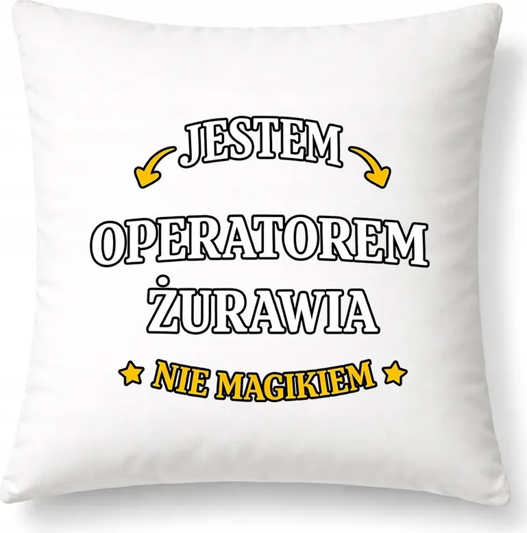 Ajándék párna darukezelőnek Fehér