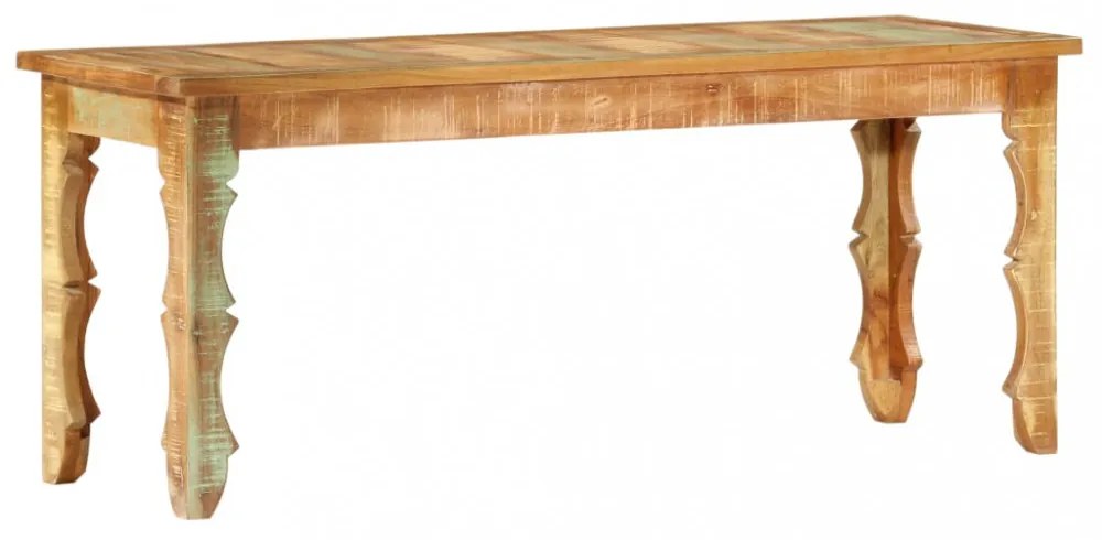 tömör újrahasznosított fapad 110 x 35 x 45 cm