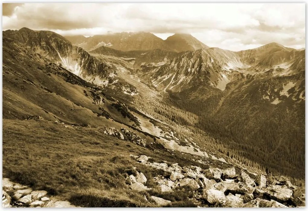 Poszterek 155x105 Tátra Lengyel hegyek Kilátás