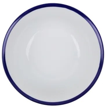 24 részes porcelán étkészlet, fehér/kék