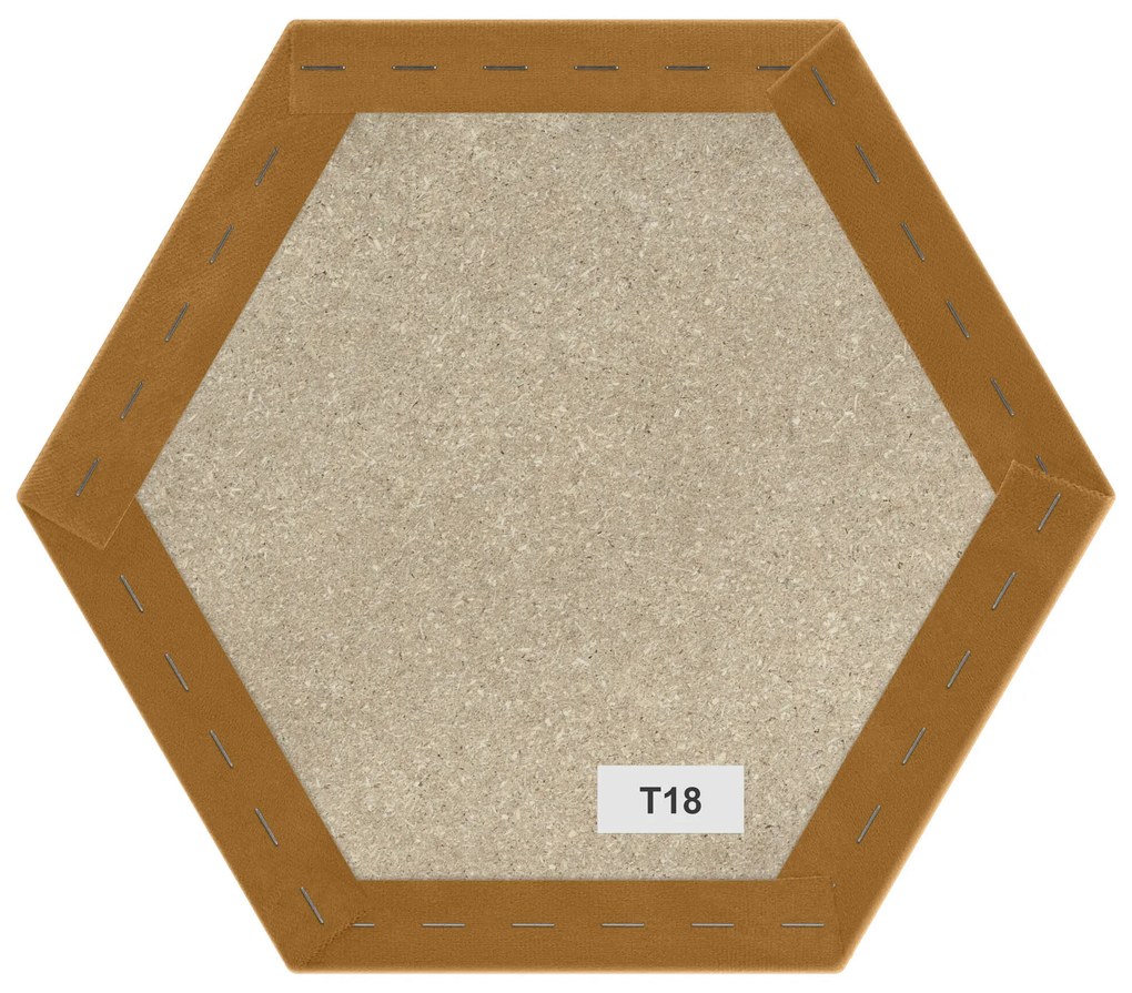 Kárpitozott panel - Hatszög - 30x26cm Szín: Tengerészkék