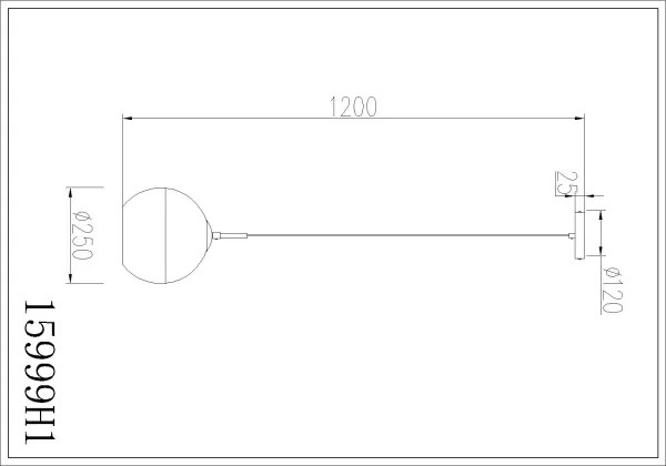 Globo 15999H1 - RAGUSA kábeles csillár 1xE27/60W/230V, átm. 25 cm