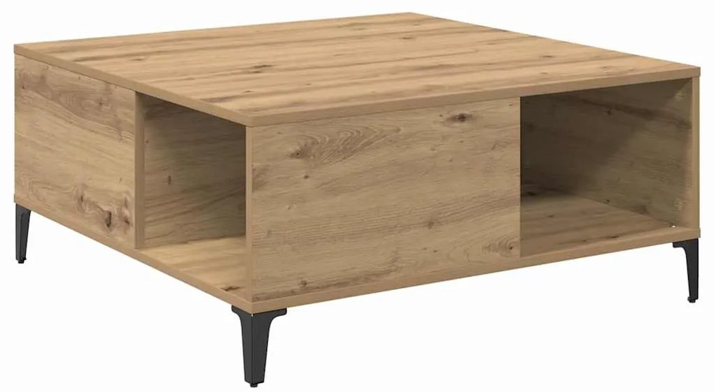 vidaXL Dohányzóasztal Artisan tölgy 80 x 80 x 36,5 cm Faanyag