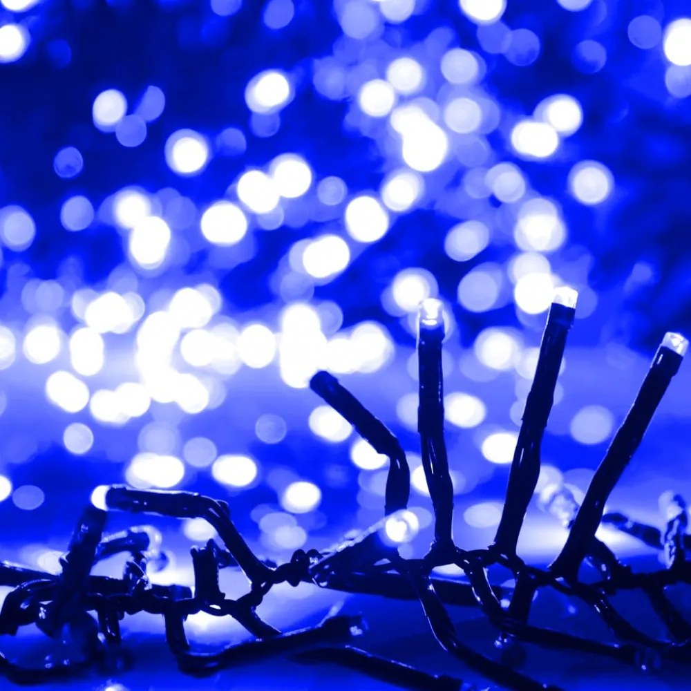 kék fényű fürtös PVC LED-szalag 3000 LED-del 23 m