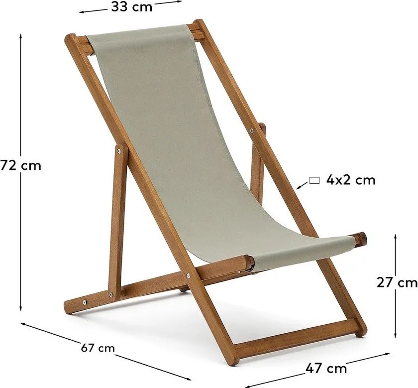 Kerti gyerek napozóágy Adredna – Kave Home