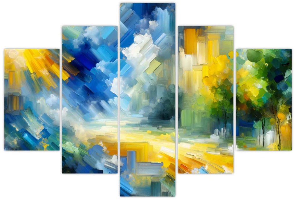 Kép - Absztrakt napos nap (150x105 cm)