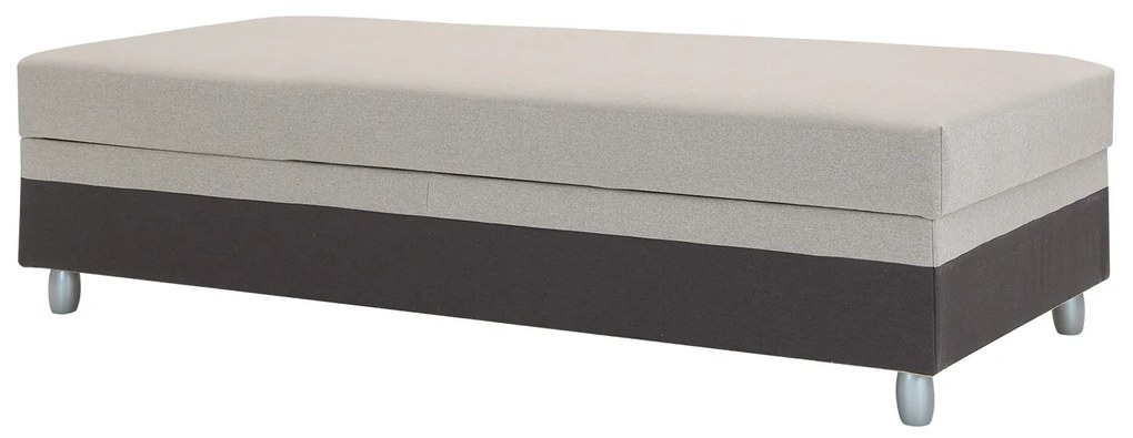 Egyszemélyes ágy 85 cm Sodak (sötétszürke + barna-szürke) (tárolóhellyel). 1100768