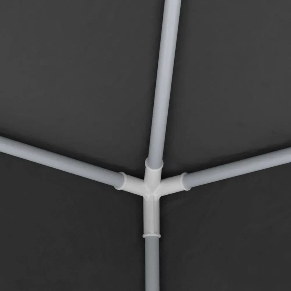 antracitszürke rendezvénysátor oldalfalakkal 2,5x2,5 m 90 g/m²