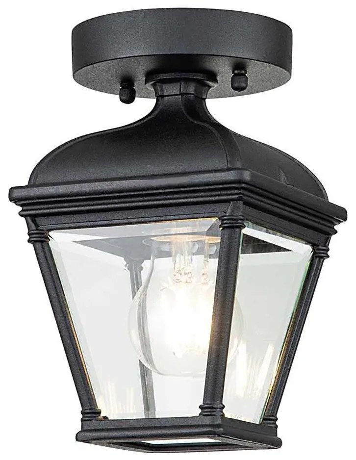 Elstead BAYVIEW-PORCH-BK - Kültéri mennyezeti lámpatest BAYVIEW 1xE27/60W/230V IP44 BAYVIEW-PORCH-BK